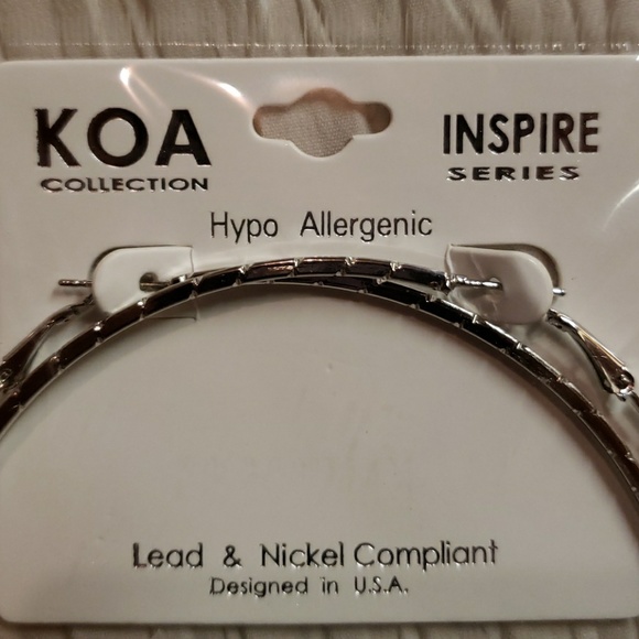 Large Hoop Earrings - Picture 2 of 2